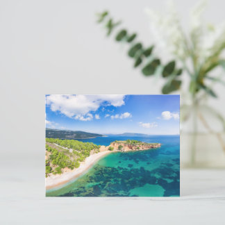 Cartão Postal praia Kokkinokastro da ilha Alonissos