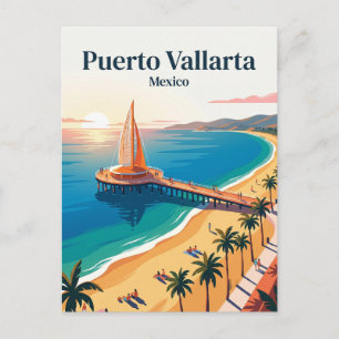 Cartão Postal Praia Los Muertos México