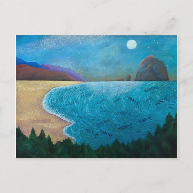 Cartão Postal Praia mágica (Frente)