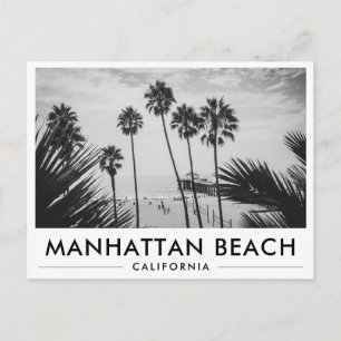 Cartão Postal Praia Manhattan Costa da Califórnia Los Angeles