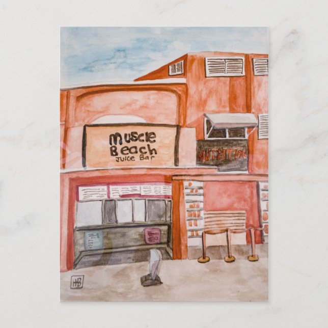 Cartão Postal Praia muscular (Frente)
