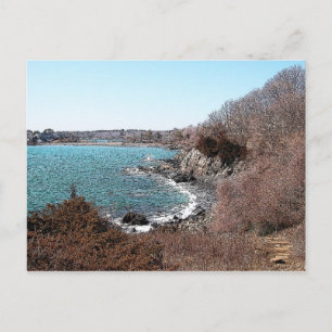 Cartão Postal Praia no porto de York, Maine - Cartão-postal