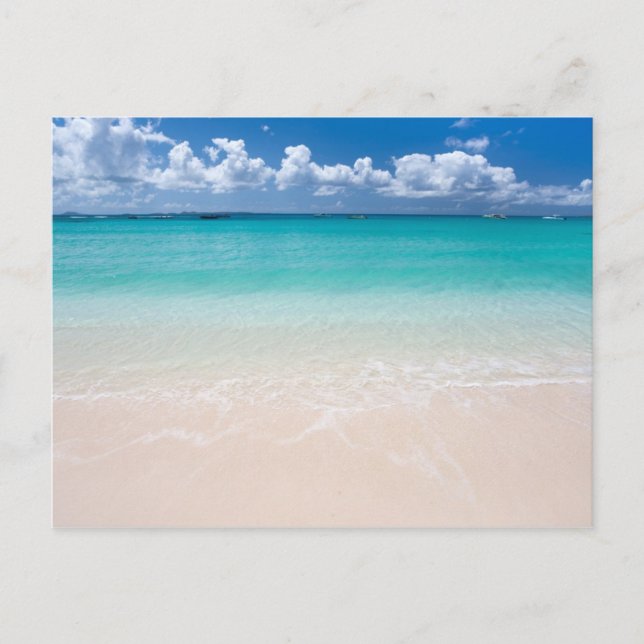 Cartão Postal praia oceânica (Frente)