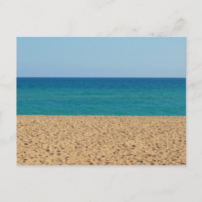 Cartão Postal Praia, Oceano, Céu (Frente)