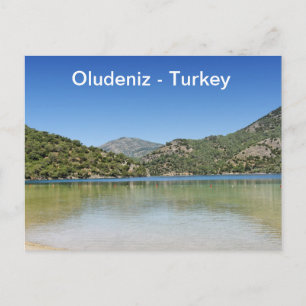 Cartão Postal praia Oludeniz na Turquia
