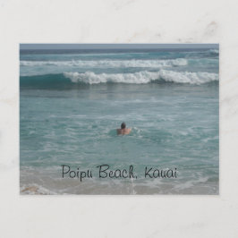 Cartão Postal Praia Poipu Kauai