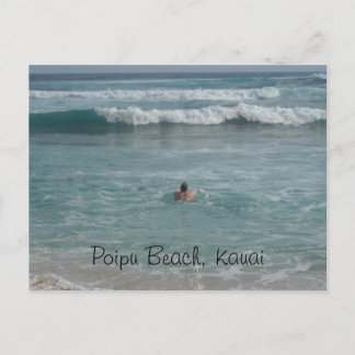 Cartão Postal Praia Poipu Kauai