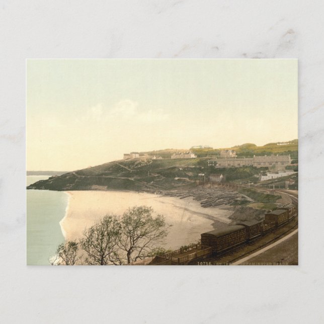 Cartão Postal Praia Porthminster, Ruas (Frente)