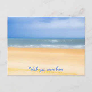 Cartão Postal Praia Queria Que Estivesses Aqui Um Cartão-Postal
