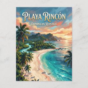 Cartão Postal Praia Rincon República Dominicana