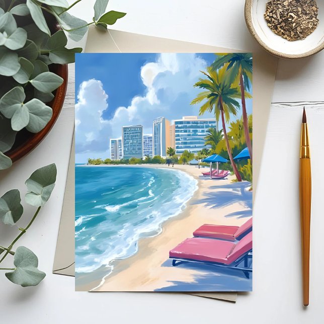Cartão Postal Praia Sul de Miami Flórida (Criador carregado)