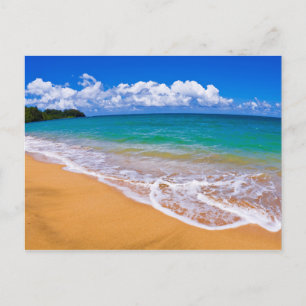 Cartão Postal Praia Vazia E Águas Azuis