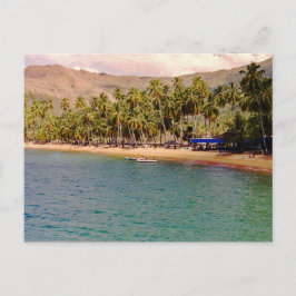 Cartão Postal Praia - Venezuela - viagem - oceano