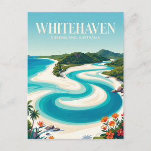 Cartão Postal Praia Whitehaven Austrália