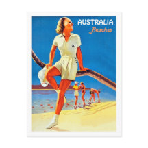Praias da Austrália, juventude na costa, vintage