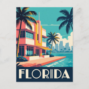 Cartão Postal Praias da Flórida EUA Everglades Viagem Costeira �