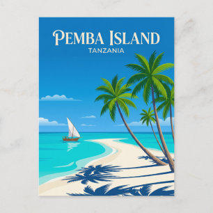 Cartão Postal Praias da Ilha de Pemba Tanzânia