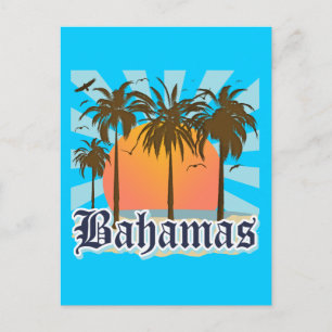 Cartão Postal Praias das Ilhas Bahamas