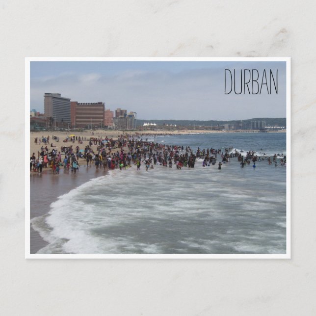 Cartão Postal praias durban (Frente)