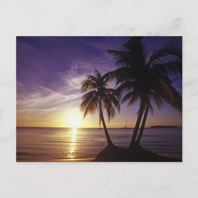 Cartão Postal Praias em Negril, Jamaica 3 (Frente)