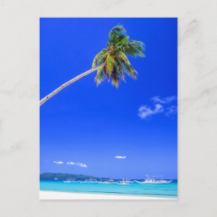 Cartão Postal Praias Tropicais White Beach, Phillipines