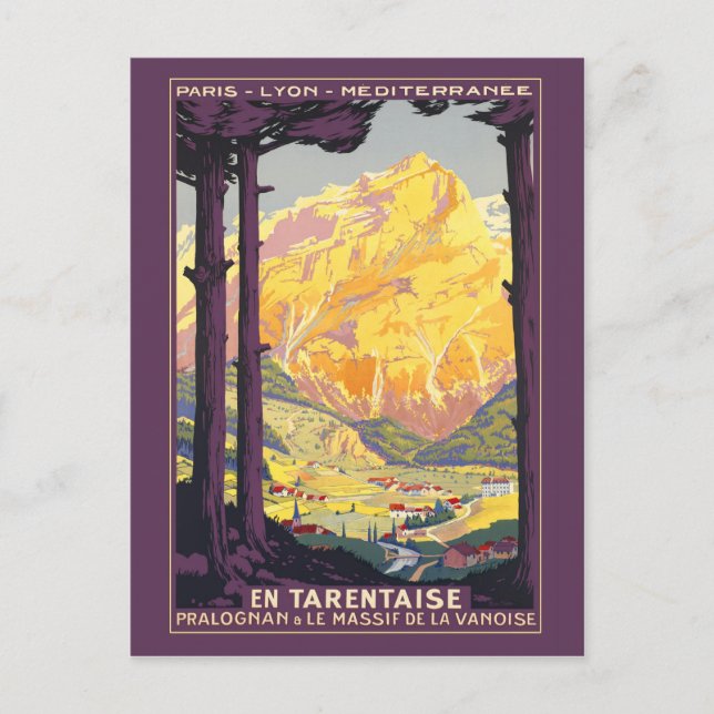 Cartão Postal Pralognan de la Vanoise (Frente)