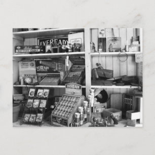 Cartão Postal Prateleiras de armazenamento Vintage