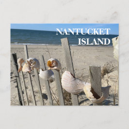 Cartão Postal Prateleiras Nantucket em um Cartão-postal de cerca