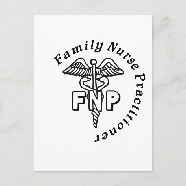CARTÃO POSTAL PRATICADOR DE ENFERMEIROS DA FAMÍLIA CADUCEUS FNP (Frente)