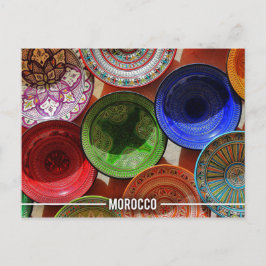 Cartão Postal Pratos cerâmicos marroquinos