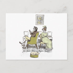 Cartão Postal Prazer em Irritar, Jane Austen Orgulho e Preconcei