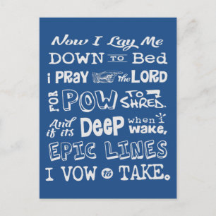 Cartão Postal Prece da Neve