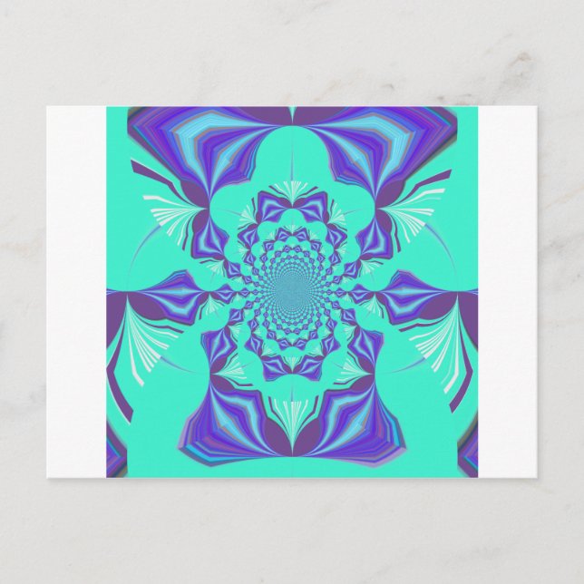 Cartão Postal Precioso azul (Frente)