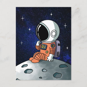 Cartão Postal Precisa de Espaço, Astronauta, Cosmonauta