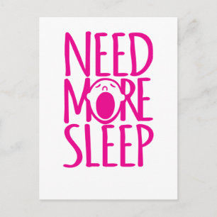 Cartão Postal Precisa de mais cartão-postal cor-de-rosa e cor-d