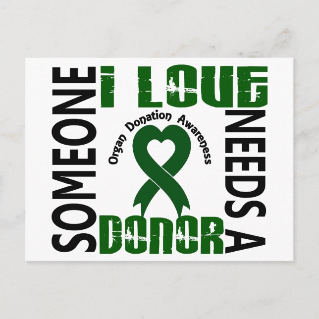 Cartão Postal Precisa De Uma Doação De Orgão 4 (Frente)