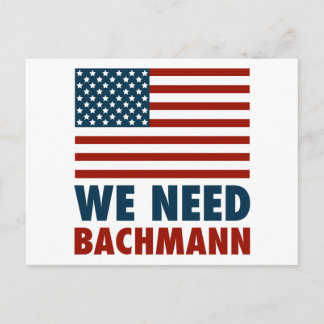 Cartão Postal Precisamos de Michele Bachmann