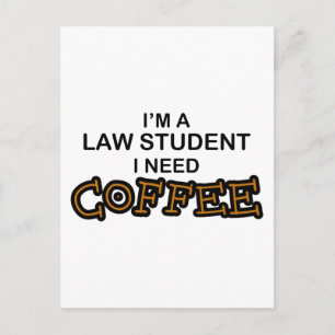 Cartão Postal Preciso Café - Estudante de Direito