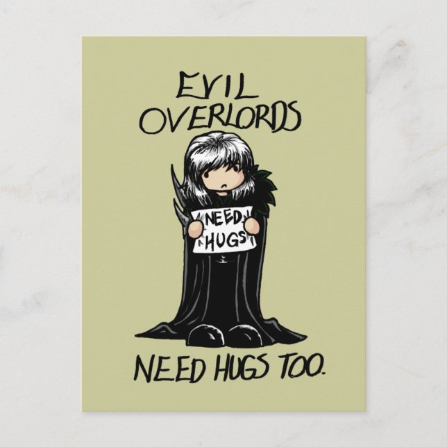 Cartão Postal Preciso de abraços (Frente)