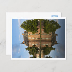 Cartão Postal Precoce de manhã, castelo de Cannenburg, Países Ba