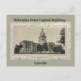 Cartão Postal Prédio de Capital Estatal de Nebraska