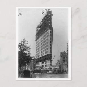 Cartão Postal Prédio Flatiron Em Construção, Núcleo De Nova Iorq