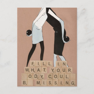 Cartão Postal Preencha o que seu corpo poderia faltar