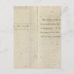 Cartão Postal Prefácio Leitor geográfico para crianças Dixie