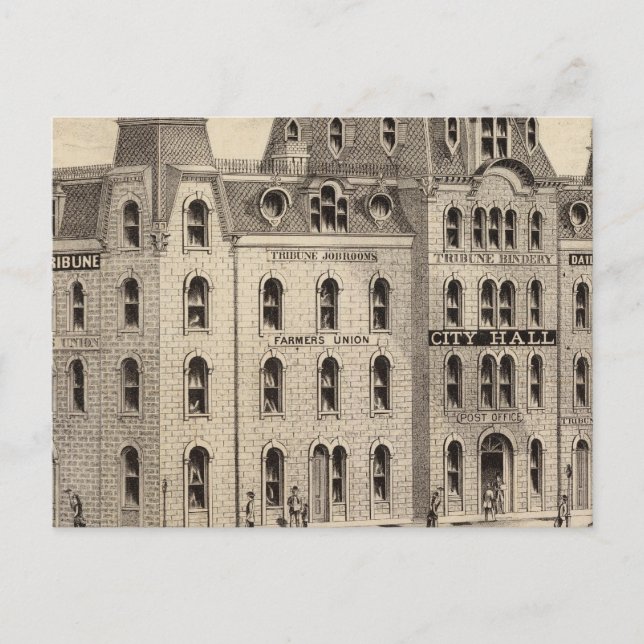 Cartão Postal Prefeitura de Minneapolis, Minnesota (Frente)