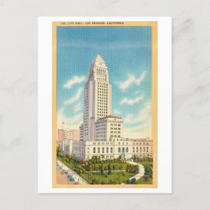 Cartão Postal Prefeitura em Los Angeles, Califórnia, Viagens vin