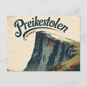 Cartão Postal Preikestolen Clássico Charme