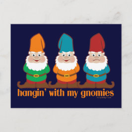 Cartão Postal Prendendo Com Meus Gnomos