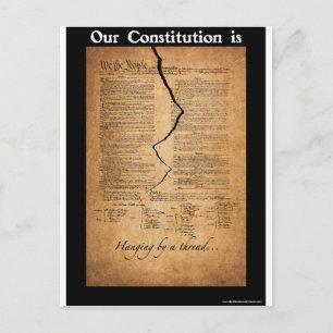 Cartão Postal Prendendo por um Thread