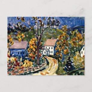 Cartão Postal Prendergast - Country Road, New Hampshire